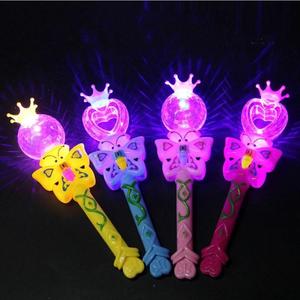 Mädchen Prinzessin Glühendes Licht Zauberstab Led Beleuchtung Feen stab Kreatives Mädchen Prinzessin Cosplay <span class=keywords><strong>Party</strong></span> Requisiten Kinder geschenke