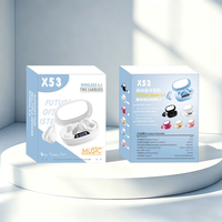 Casque sans fil à conduction osseuse X53 Clip-On de haute qualité avec écouteurs à affichage numérique pour le sport