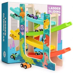 Cadeaux Montessori pour le développement précoce : Piste de course avec marteau et rampes pour bébés garçons et filles - Product Image 6