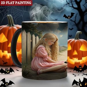 <b>Ceramic</b> <b>Mug</b> 11oz Frosted Black Heat Sensitive Color Changing Sublimation Blank <b>Mug</b> - Product Image 6