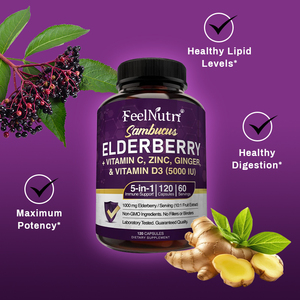 OEM estratto di sambuco capsule con vitamina C D3 zinco potenziante integratore per adulti - Product Image 4