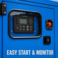 Grupo Electrógeno Diésel Silencioso Personalizado OEM de 30 kVA, 50 kW, Trifásico, 50 Hz/60 Hz, para Uso Industrial