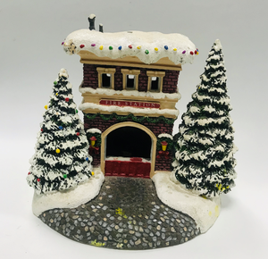 Nordic <strong>Christmas</strong> Decoration LED House Ornaments Resin <strong>Vintage</strong> Farmhouse Sculpture <strong>Christmas</strong> Home Decor - Product Image 5