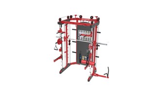 Máquina de Gimnasio Comercial 3 en 1 con <span class=keywords><strong>Smith</strong></span>, Functional Trainer y Rack de Sentadillas para Entrenamiento HYROX y Crossfit - Product Image 2