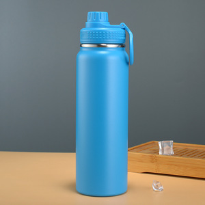 Precio de fábrica al por mayor 710ml de doble pared al vacío 304 de acero inoxidable deporte al aire libre Camping botella de agua con tapa - Product Image 5