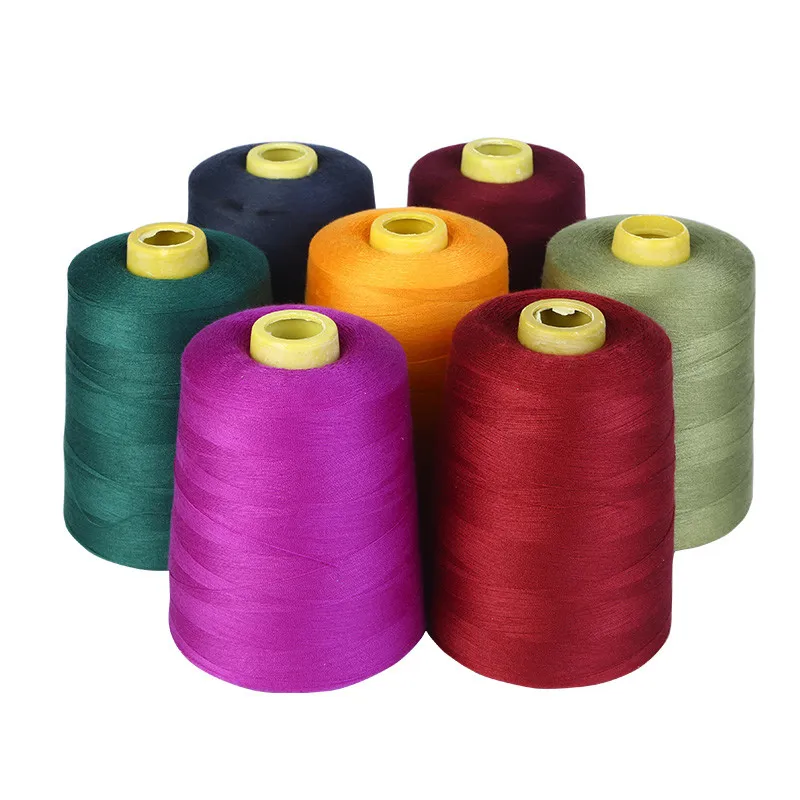 40/2 5000m 10000m couleurs 100% polyester fil à coudre pour machine à coudre