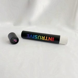 Caja cilíndrica de palo de incienso biodegradable ecológica personalizada, tubo de papel de cartón de póster Delgado negro mate para embalaje para - Product Image 3