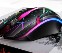 Souris optique filaire ergonomique G6 avec personnalisation RGB, capteur haute performance pour le jeu, idéale pour PC, tablette, ordinateur portable