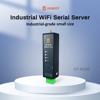 Servidor Serial Industrial W100 RS232 RS485 TTL a WiFi, Gateway Modbus RTU TCP, Montaje en Riel DIN o Pared, Puerto Único