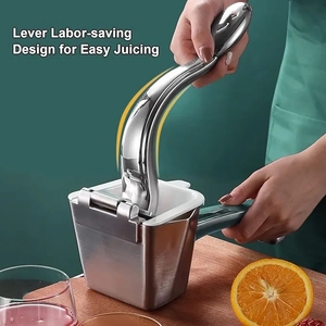 Exprimidor de Limones de Acero Inoxidable 304, Exprimidor Manual de Cítricos, Limón, Naranja, con Mango Ergonómico Resistente - Product Image 2