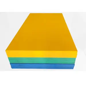 Folhas de plástico rígido UHMWPE/HDPE/PP Nylon do principal fabricante da China, tamanhos personalizáveis, cores com serviços de corte disponíveis