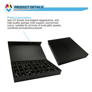 Luxury Custom Paper Cardboard <b>Black</b> Magnetic Packaging <b>Boxes</b> Closure Magnet Gift Box With Magnetic Lid - Product Image 6
