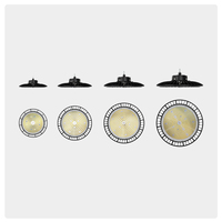 Lámpara LED UFO High Bay de 100W 150W IP65, Bajo MOQ, Precio Directo de Fábrica, Sin Parpadeo, para Taller y Garaje, Opción de Bajo Costo