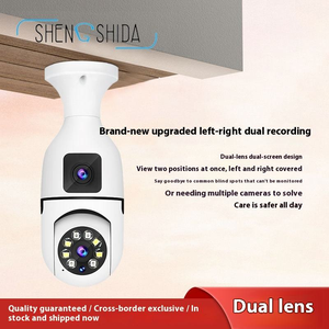 <span class=keywords><strong>Telecamera</strong></span> di Sicurezza WiFi E27 <span class=keywords><strong>a</strong></span> Doppia Lente con Visione Panoramica <span class=keywords><strong>a</strong></span> 360 Gradi, PTZ IP per Esterni con Luce LED - Product Image 2