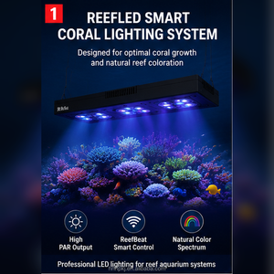 Lampe <span class=keywords><strong>LED</strong></span> pour récif corallien Red Sea ReefLED G2 60W/115W/170W, spectre complet, Wifi, application, dimmable, anti-éblouissement, SPS, LPS, pour <span class=keywords><strong>aquarium</strong></span> d'eau salée. - Product Image 4