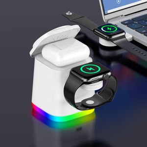 Cargador Inalámbrico Magnético Rápido 3 en 1 Blanco y Negro <span class=keywords><strong>con</strong></span> Función FOD para <span class=keywords><strong>Android</strong></span> y Estación de Carga - Product Image 6