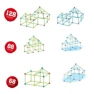 Kit de construction de fort, château qui brille dans le noir, pour enfants, maison, jouets de construction de tente de jeu DIY - Product Image 1