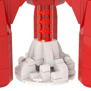 MOC1618 <span class=keywords><strong>Space</strong></span> Rocket 460Pcs Tintin e Seus Amigos Embarcar no Mais Perigoso Anime DIY <span class=keywords><strong>Model</strong></span> <span class=keywords><strong>Building</strong></span> <span class=keywords><strong>Blocks</strong></span> for Kids Brinquedos - Product Image 5