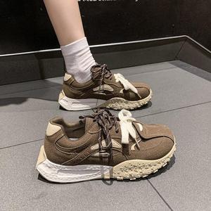 Nouvelles baskets décontractées pour femmes, style chunky, légères, en mesh, pour la marche - Product Image 1