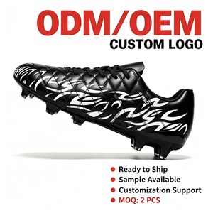 <span class=keywords><strong>Botas</strong></span> de Fútbol Profesionales Unisex para Adolescentes, de Caña Baja, con Parte Superior Sintética, Entresuela de Gel y Tacos Largos/Enclavados AG, Ideales para Partidos - Product Image 1