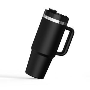 Grande Tasse Isotherme 40oz en Acier Inoxydable 304 pour Voiture, Design Moderne, Idéale pour l'Extérieur et Cadeaux Automobiles - Product Image 1