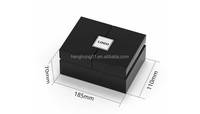 Boîte de rangement pour montres en bois haut de gamme, finition brillante, fabrication artisanale, gravure laser personnalisable, design rectangulaire en MDF, recyclable