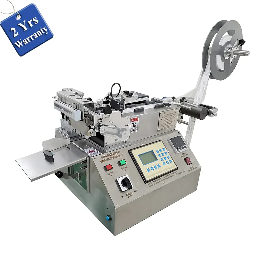 UGS2050 전산화 Small Automatic 냉 핫 칼 Fabric Tape Cutting Machine, 표 Top 짠 Weaving 블 Cutter