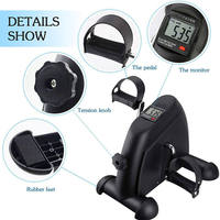 Venta al por mayor portátil Fitness Cardio entrenamiento pierna ejercicio Pedal ejercitadores Mini bicicletas de ejercicio con pantallas Lcd