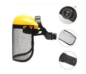 Garden Grass Trimmer Sicherheits schutzhelm Hut mit Voll gesichts maske Mesh Visier zum Protokollieren von Freis ch neider Forst bürstens ch neider