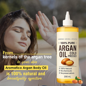 Huile d'Argan Biologique 100% Pure et Naturelle du Maroc en Gros, Huile Végétale Vierge Pressée à Froid pour Cheveux, Marque Blanche - Product Image 2