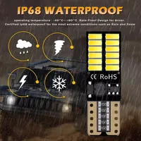 Lampes LED intérieures HOLY pour voiture, ampoules LED T10 Canbus W5W 194 168 4014 24SMD 1080LM, compatibilité universelle pour voitures 12V