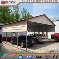 Maison préfabriquée Structure en acier Bâtiment Métal Voiture Camion Stockage Carport Garage Kits Avec Design