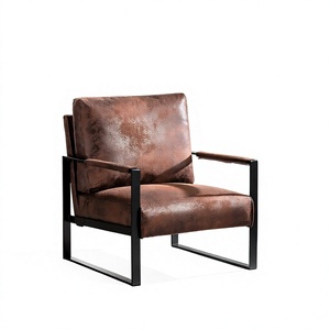 Velvet Comfy Convertible Durable Tilting Single Seat Sofa <b>Chair</b> Mid-Century Modern 1 Pillow Eco-Friendly Metal Legs Home Office - Product Image 2
