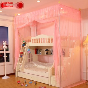 เตียงสองชั้นพร้อมกรอบสแตนเลสพับตาข่ายกันยุงสำหรับใช้ในบ้านนักเรียนหอพัก - Product Image 2