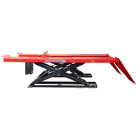 TFAUTENF Élévateur à ciseaux hydraulique de 4 tonnes pour alignement de voiture au sol pour aligneur de roues d'atelier automobile avec cric roulant