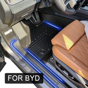 Tapis de sol de voiture en TPE 5D antidérapant, imperméable, thermoplastique, pour l'intérieur de la voiture, compatible avec Byd Tang EV DMI - Product Image 1