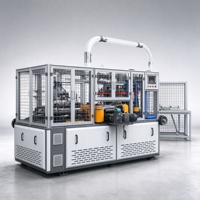 Machine automatique à grande vitesse pour la fabrication de gobelets en papier, machine complète pour gobelets en carton, machine à gobelets en papier jetables pour café