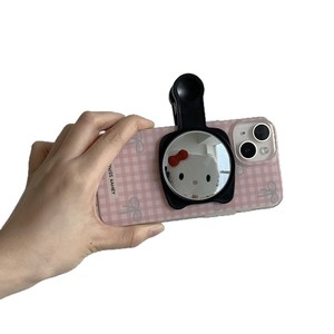 Hello Kitty Reflective Selfie <b>Mirror</b> 10.5x5cm Black <b>Plastic</b> Cartoon Style Home Use - Product Image 5