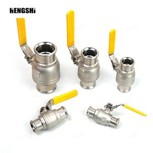 Válvulas de Bola de Acero Inoxidable de Grado Alimenticio Hengshi 304 316L para Suministro de Agua, Válvulas con Mango de Acero Inoxidable - Product Image 5