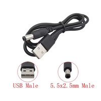 USB Typ A Stecker auf 2,5*0,7 3,5*1,35 4,0*1,7 5,5*2,1 5,5*2,5mm DC-Stromkabel 5V Hohlstecker-Ladekabel Verlängerungskabel