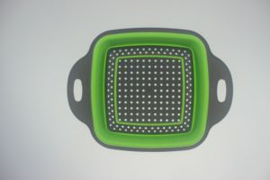 Küchenhelfer quadratische faltbare Spülmaschine Silikon Obst Gemüse Wäsche Abflusskorb Küche Spülmaschine Sieb - Product Image 5