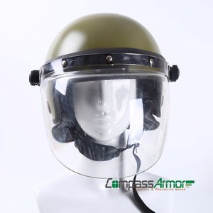 Casco táctico ligero de protección para la cabeza con visera transparente en venta, se ofrece OEM/ODM - Product Image 2