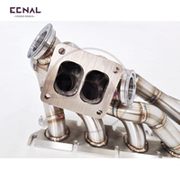 Kit d'échappement haute performance Ecnal pour BMW B58 Gen2 G42 240i G20 340i G22 440i G30 540i en acier inoxydable, collecteur d'échappement simple turbo