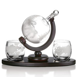 Decantador <span class=keywords><strong>de</strong></span> <span class=keywords><strong>Whisky</strong></span> con Forma <span class=keywords><strong>de</strong></span> Globo Terráqueo Hecho a Mano, con Base Grande para Vodka, Ron, <span class=keywords><strong>Whisky</strong></span>, Tequila, en Oferta - Product Image 3