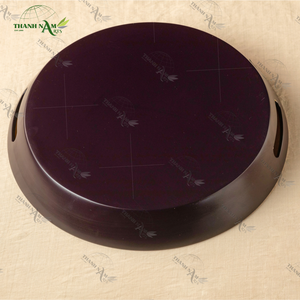 ถาดเสิร์ฟทำจากไม้ไผ่ทำมือสำหรับใช้ในร้านอาหารเป็นมิตรกับสิ่งแวดล้อมกันน้ำทนทานพร้อมด้ามจับที่แข็งแรงเพื่อความสะดวกในการพกพา - Product Image 4