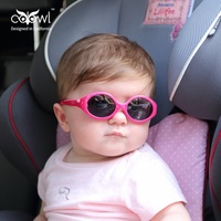 CPC Lunettes de soleil d'extérieur pour enfants Lentille polarisée Nourrisson Bébé Silicone souple Personnalisable Disponible Bleu Noir Blanc