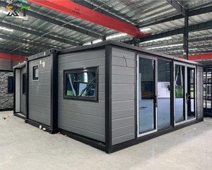 Kết cấu thép nhẹ Casa đúc sẵn prefab di động nhỏ nhà gấp mở rộng container nhà phòng khách 2 3 4 phòng ngủ - Product Image 1