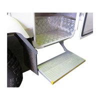 RV camping-car caravane fourgonnette manuelle pliante étape en alliage d'aluminium remorque camion camping-car côté pli étape charge 200kg avec lumières LED