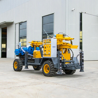 Plateforme de forage hydraulique mobile pour puits d'eau, montée sur camion à roues, alimentée au diesel, moteur Cummins, respectueuse de l'environnement, plateforme de forage portable