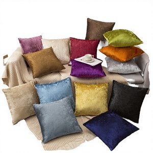 ปลอกหมอนอิงกำมะหยี่เนื้อนุ่มลายเซเลบริตี้ ขนาด 18x18 นิ้ว สำหรับตกแต่งโรงแรม รถยนต์ และบ้าน - Product Image 4